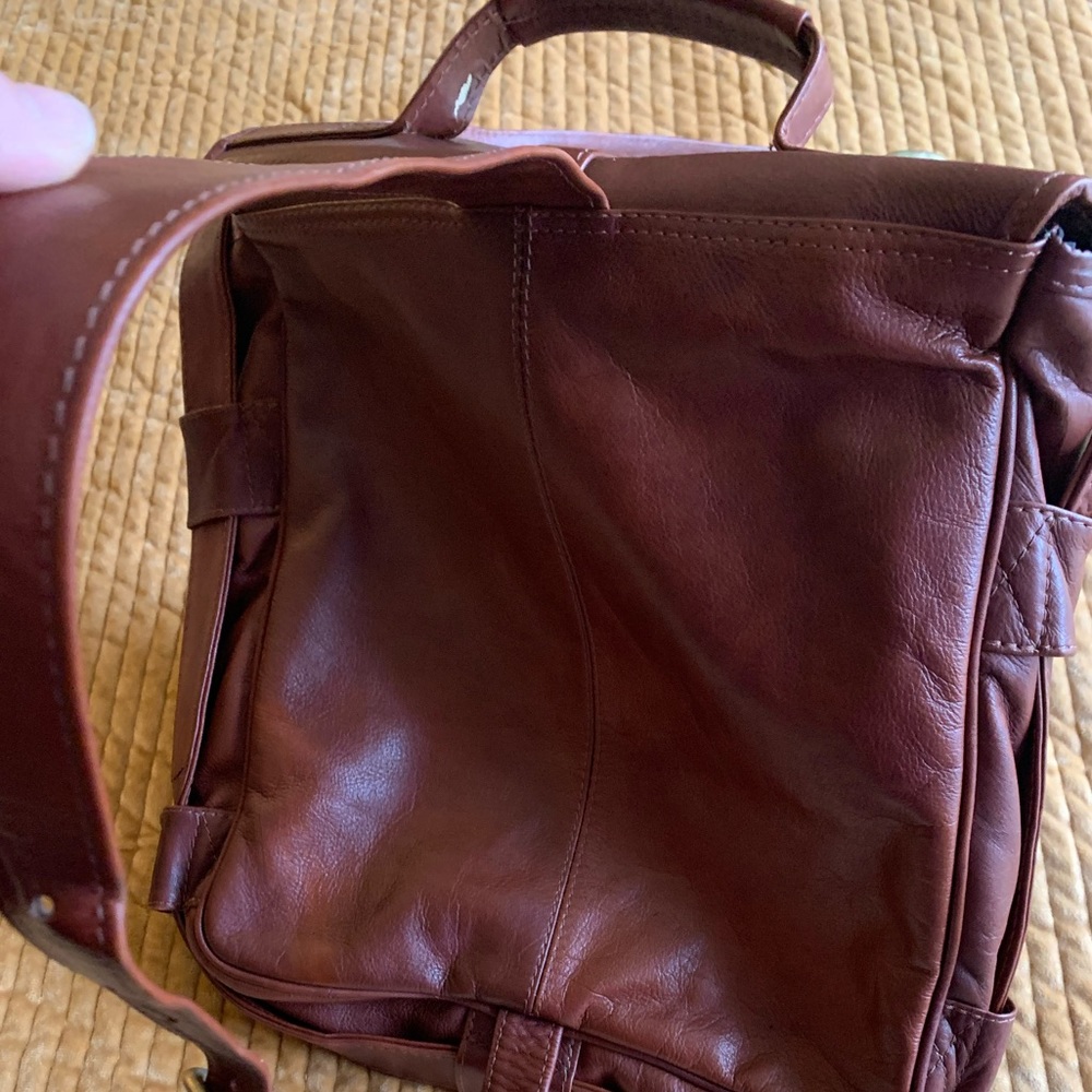 vtg 90s HOBO International Messenger Organizer - Picture 3 of 14